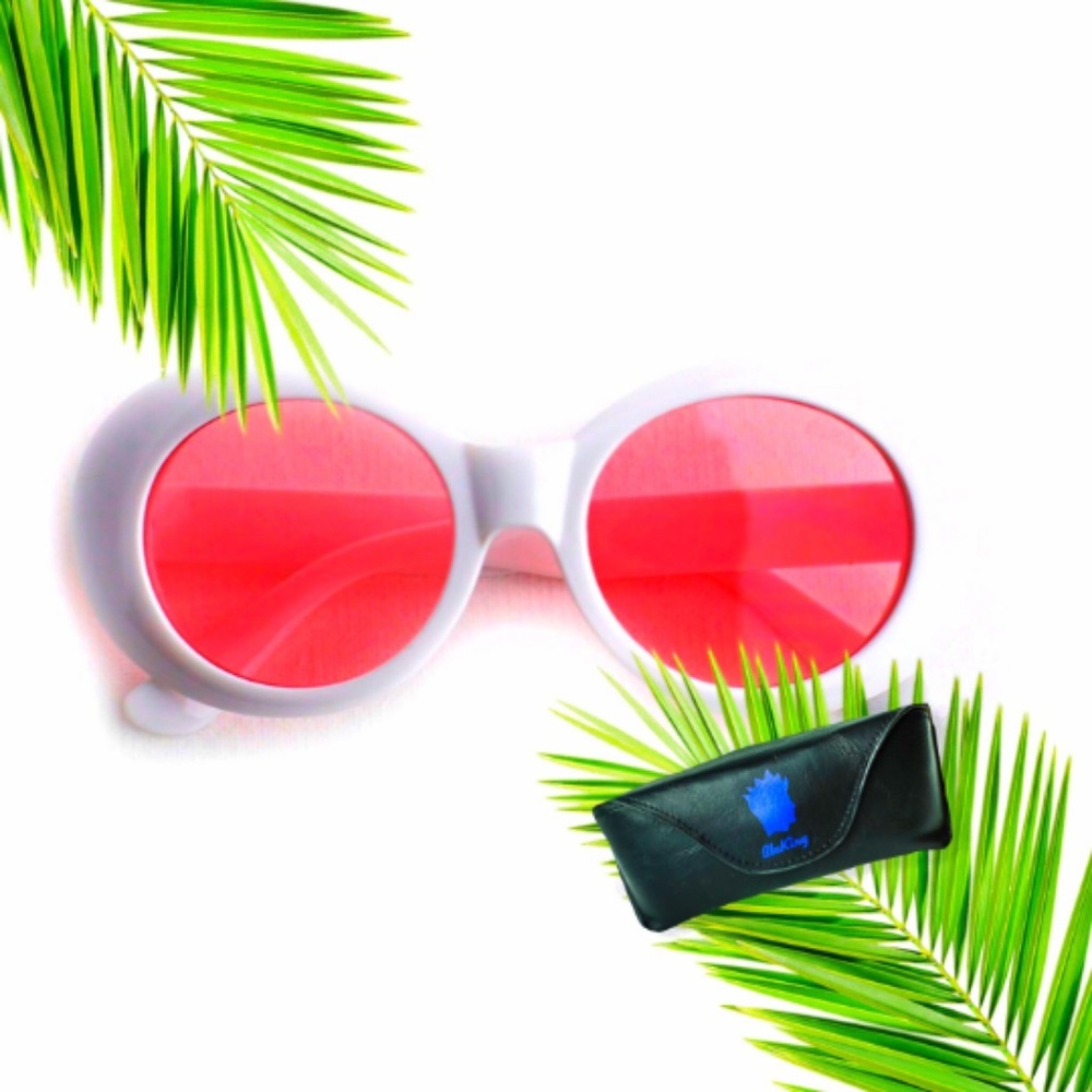 🔥TRENDY🔥⚡️Clout Goggles Oval Sunglasses ⚡️😎🌴☀️